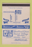 Matchbook Cover - Woodland Echos Tourist Village Council Bluffs IA 40 Strike