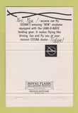 Matchbook Cover - Cessna Airplanes Gallaher Aviation Wenatchee WA 40 Strike