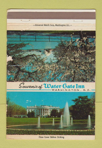 Matchbook Cover - Water Gate Inn Washington DC 40 Strike
