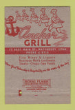 Matchbook Cover - Anchor Grill Waterbury CT 40 Strike
