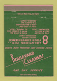 Matchbook Cover - Boulevard Cleaners El Monte Alhambra Arcadia CA WEAR 40 Strike