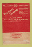 Matchbook Cover - Boulevard Cleaners El Monte Alhambra Arcadia CA WEAR 40 Strike