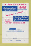 Matchbook Cover - Hay Peabody Ambulance Service Portland ME 40 Strike