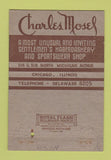 Matchbook Cover - Charles Mosel Men's Clothes Chicago IL 40 Strike