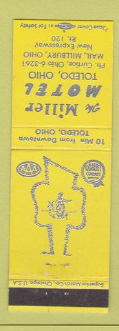 Matchbook Cover - Miller Motel Toledo OH