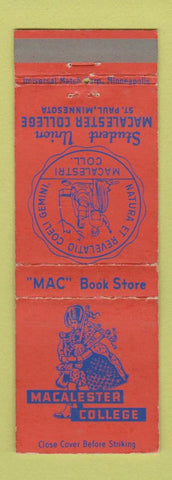 Matchbook Cover - Macalester College St Paul MN WEAR
