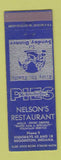 Matchbook Cover - Nelson's Restaurnt Brookston IN