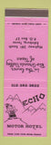 Matchbook Cover - Echo Motor Hotel Edinburg TX