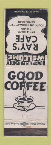 Matchbook Cover - Ray's Cafe Nephi UT WORN