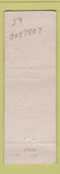 Matchbook Cover - Ray's Cafe Nephi UT WORN