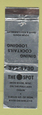 Matchbook Cover - The Spot Iron River WI WORN