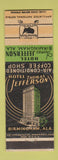 Matchbook Cover - Hotel Thomas Jefferson Birmingham AL