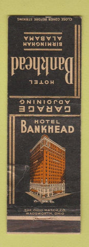 Matchbook Cover - Hotel Bankhead Birmingham AL WORN
