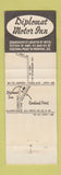 Matchbook Cover - Diplomat Inn Paducah KY