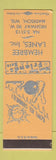 Matchbook Cover - Hembree Lanes Bowling Madison WI SAMPLE