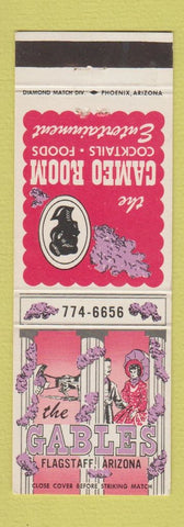 Matchbook Cover - Gables Restaurant Flagstaff AZ