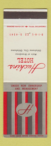 Matchbook Cover - Huckins Hotel Oklahoma City OK