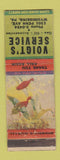Matchbook Cover - Voigt's oil gas Wyomissing PA WORN