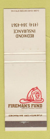 Matchbook Cover - Redmond Insurance Fireman's Fund