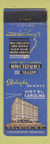 Matchbook Cover - Hotel Carolina Raleigh NC
