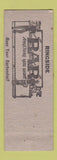 Matchbook Cover - Ringside Bar Muskegon MI hillbilly