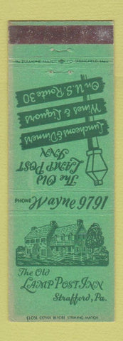 Matchbook Cover - Old Lamp Post Inn Strafford PA WEAR