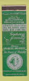 Matchbook Cover - House of Murphy Los Angeles CA WORN