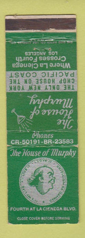 Matchbook Cover - House of Murphy Los Angeles CA WORN
