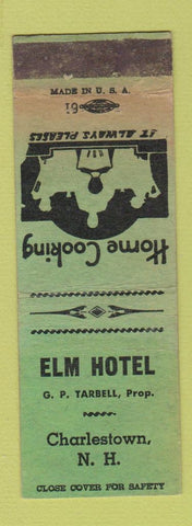 Matchbook Cover - Elm Hotel Charlestown NH WORN