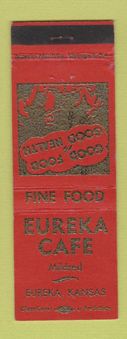 Matchbook Cover - Eureka Cafe Eureka KS