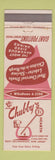 Matchbook Cover - Chubby's Hearth Restaurant West Collingswood NJ