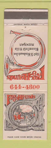 Matchbook Cover - Fox and Hounds Bloomfield Hills MI