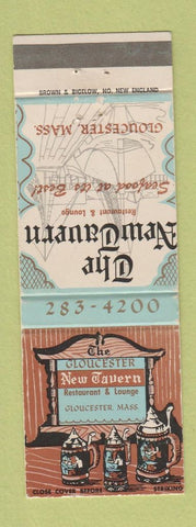 Matchbook Cover - Gloucester New Tavern Restaurant MA beer stein
