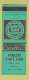 Matchbook Cover - Farmers State Bank Cecil WI