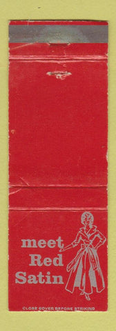 Matchbook Cover - Red Satin girlie Whisky WEAR