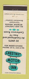 Matchbook Cover - Chestnut Motor Inn Seymour IN