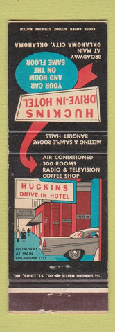 Matchbook Cover - Huckins Hotel Oklahoma City OK