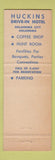 Matchbook Cover - Huckins Hotel Oklahoma City OK