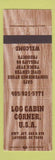 Matchbook Cover - Log Cabin Corner Laverne OK