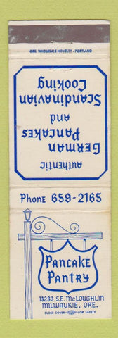Matchbook Cover - Pancake Pantry Milwaukie OR