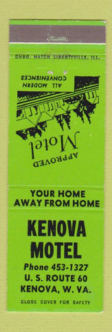 Matchbook Cover - Kenova Motel WV
