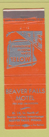 Matchbook Cover - Beaver Falls Motel PA WEAR