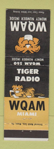 Matchbook Cover - WQAM Radio Miami FL