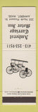 Matchbook Cover - Amherst Carriage Motor Inn Amherst MA