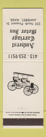 Matchbook Cover - Amherst Carriage Motor Inn Amherst MA