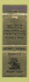 Matchbook Cover - Caesare's II Supper Club West Lanham MD WEAR