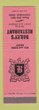 Matchbook Cover - Bailey's Restaurant Conneaut OH