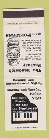 Matchbook Cover - Sandwich Factory Fortress