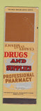 Matchbook Cover - Drug Store Stock Graphics BLANK WEAR MISCUT