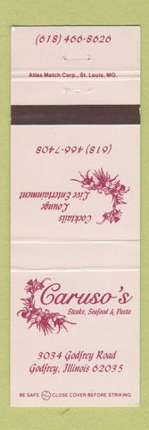 Matchbook Cover - Caruso's Restaurant Godfrey IL